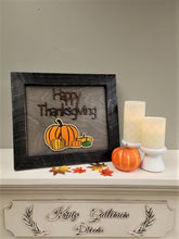 Load image into Gallery viewer, Happy Thanksgiving 3D Artwork & Frame