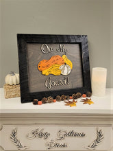 Load image into Gallery viewer, Oh My Gourd 3D Artwork & Frame