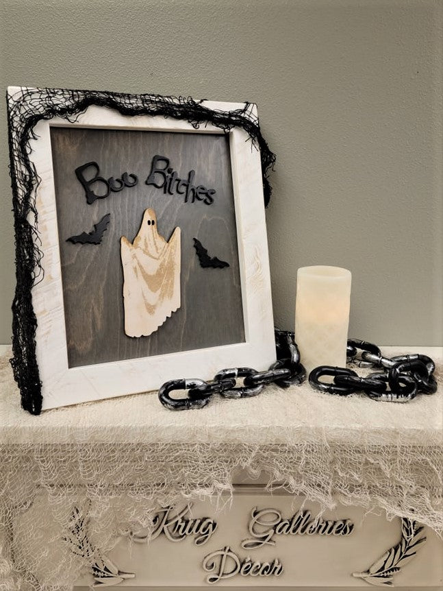 Boo Bitches 3D Artwork & Frame