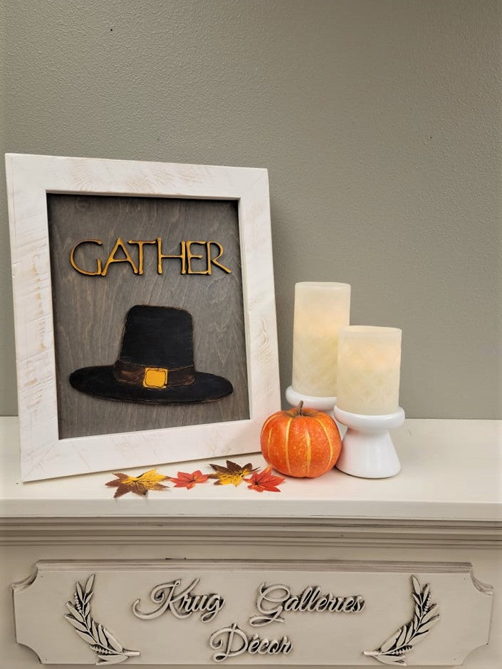 Gather Frame Gather 3D Artwork & Frame – Krug Galleries Décor
